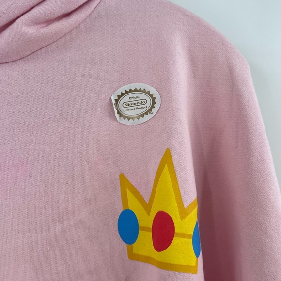 HYBRID APPAREL NINTENDO OFFICIAL LICENSED SUPER MARIO PRINCESS PEACH HOODIE XL. - Picture 7 of 10